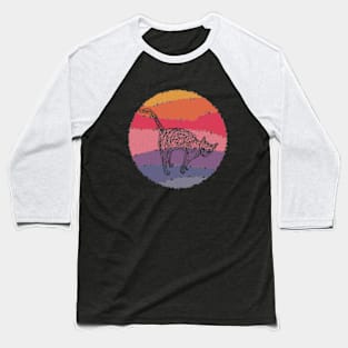 Doodle Cat Orb Baseball T-Shirt